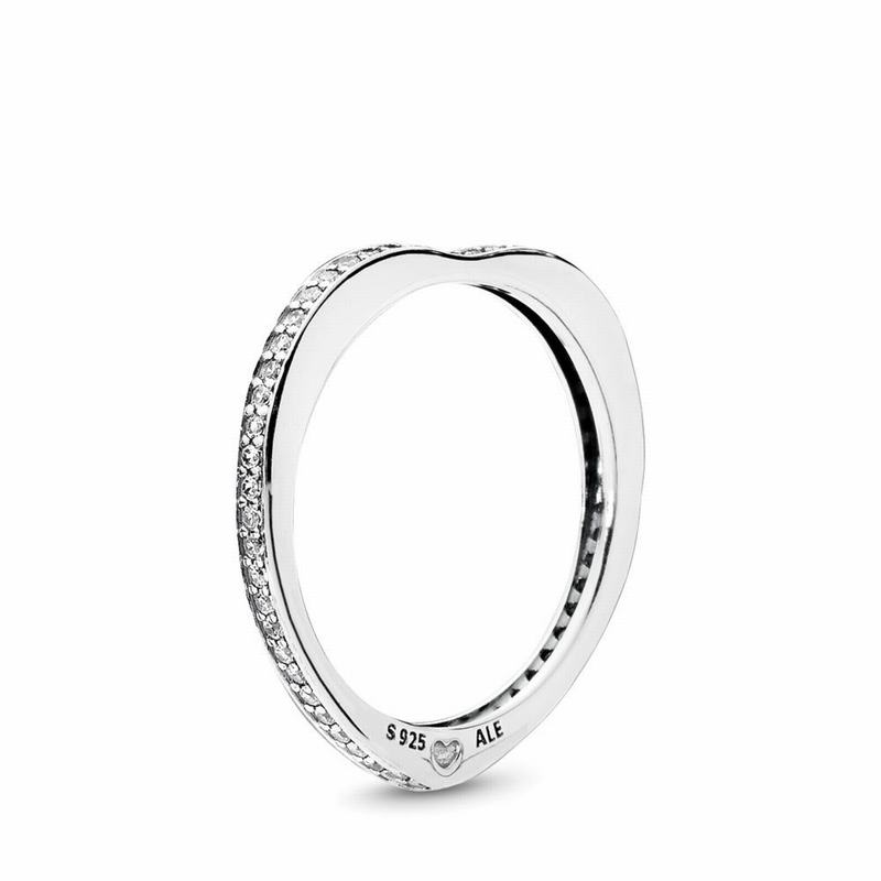 Pandora Sparkling Arcs of Love Stackable Ring Silver Egypt AV0718239